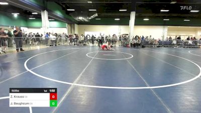 150 lbs Consi Of 64 #2 - Zachary Krauss, GA vs Jacob Baughcum, GA