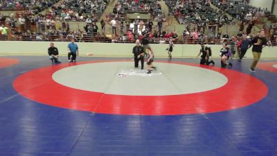 43 lbs Round Of 16 - Bradlee Wall, Georgia vs August Bishop, South Forsyth WAR Wrestling Club