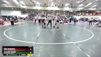 165 lbs Cons. Round 6 - Hunter Hobbs, Providence (Mont.) vs Jeff Dunasky, Marian University (IN)