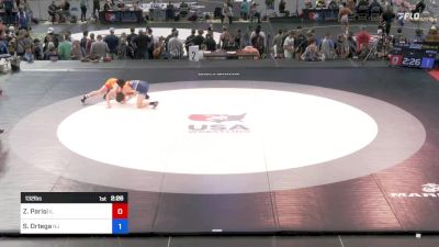 132 lbs Cons 32 #1 - Zachary Parisi, Illinois vs Sebastian Ortega, New Jersey