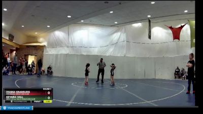 50 lbs Round 1 - Keyaira Hall, New Castle Youth Wrestling Club vs Iyanna Gradeless, Mishawaka Wrestling Club