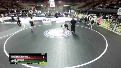 119 lbs Cons. Round 4 - Jack Granat, California vs Matthew Ramos, Exeter X-Men Wrestling Club