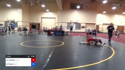 57 kg Cons 16 #2 - Alan Koehler, Nebraska Wrestling Training Center vs Brady Roark, Jackrabbit Wrestling Club