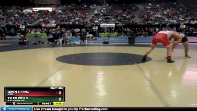 182 lbs Cons. Round 4 - Tyler Wells, Rocky Mountain vs Owen Spring, Boise