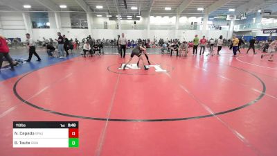 118 lbs Consi Of 8 #1 - Noah Cepeda, Spaulding vs Benjamin Taute, Iron Faith WC