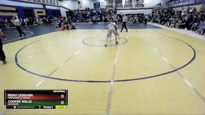 165 lbs Semifinal - Cooper Willis, Augsburg vs Noah Leisgang, Wisconsin-La Crosse