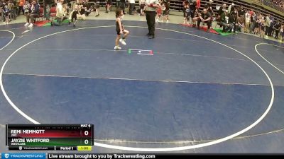 45 lbs Quarterfinal - Remi Memmott, JWC vs Jayzie Whitford, WESTLAKE