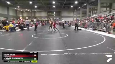 150 lbs Champ. Round 1 - Remy Webb, Ellsworth vs Carver Eisenbarth, Augusta