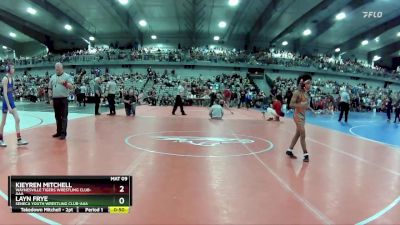 80 lbs Cons. Round 2 - Kieyren Mitchell, Waynesville Tigers Wrestling Club-AAA vs Layn Frye, Seneca Youth Wrestling Club-AAA