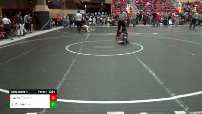 49 lbs Cons. Round 4 - Jean-Pierre No T It, Team Of Hard Knox vs Leander Zimmer, Wichita Blue Knights