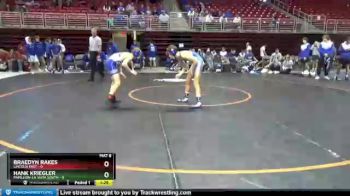 106 lbs Round 1 (8 Team) - Braedyn Rakes, Lincoln East vs Hank Kriegler, Papillion-La Vista South