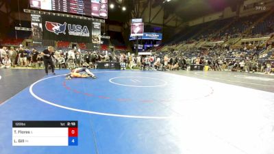 120 lbs Cons 8 #1 - Theodore Flores, Illinois vs Louis Gill, Pennsylvania