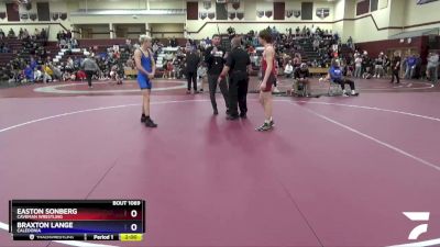 16U-4 lbs Round 2 - Easton Sonberg, Caveman Wrestling vs Braxton Lange, Caledonia