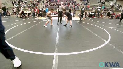 120 lbs Rr Rnd 1 - Alek Aguilar, Fort Gibson Youth Wrestling vs Caden Russell, Tulsa Blue T Panthers