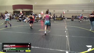 85 lbs Round 3 (6 Team) - Jeremy Carver, Copperheads vs Phoenix Peters, Foxfire WC