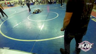 70 lbs Quarterfinal - Jax Thompson, Bristow Youth Wrestling vs Ryan Alvarado, Apex