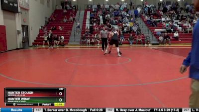 287 lbs Cons. Round 2 - Hunter Wray, Arab High School vs Hunter Stough, Vestavia Hills HS