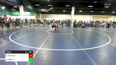 100 lbs Round Of 32 - Eli Herring, PA vs Bo Gibbs, OH