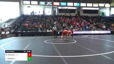 174 lbs Semifinal - Brandon Womack, Cornell vs Travis Stefanik, Princeton