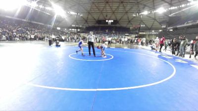 92 lbs Quarterfinal - Rylee Brice, Thunder Mountain Wrestling Club vs Ilianna Juarez, Victory Wrestling-Central WA