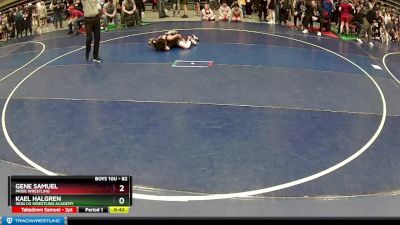 82 lbs Cons. Semi - Gene Samuel, Pride Wrestling vs Kael Halgren, Iron Co Wrestling Academy