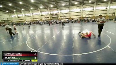 75 lbs Quarterfinal - Wil Brown, GC Junior Wrestling Club vs Samuel Littledike, Grantsville Wrestling Club