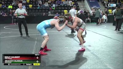 174 lbs Cons. Round 3 - Benjy Haubert, The Citadel vs Graham Calhoun, Wisconsin