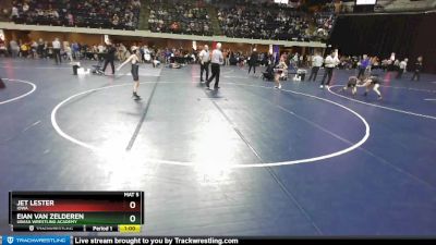 74 lbs Cons. Round 2 - Jet Lester, Iowa vs Eian Van Zelderen, Ubasa Wrestling Academy