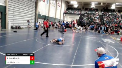 43 lbs Cons. Round 2 - Hunter Meyer, Elkhorn Valley Wrestling Club vs Rhett Brunkhardt, Team Garcia