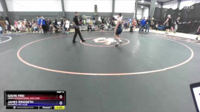 136 lbs Semifinal - Gavin Frei, Askeo International Mat Club vs James Ringseth, Newberg Mat Club