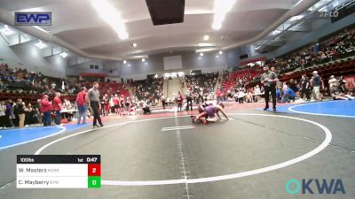 100 lbs Consi Of 8 #2 - William Masters, Morrison Takedown Club vs Callen Mayberry, Bristow Youth Wrestling