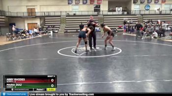 130 lbs Round 1 (8 Team) - Abby Rhodes, Quincy vs Maria Diaz, Eureka