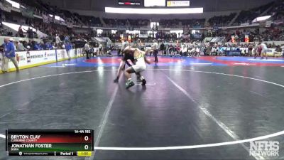 1A-4A 182 Semifinal - Jonathan Foster, Dora vs Bryton Clay, Cleburne County