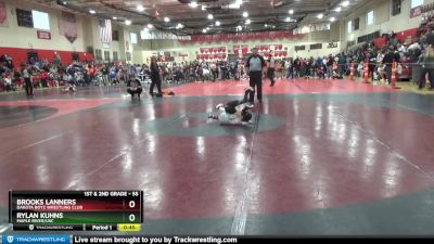 55 lbs Semifinal - Rylan Kuhns, Maple River/USC vs Brooks Lanners, Dakota Boyz Wrestling Club