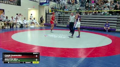 157 lbs Round 1 (16 Team) - Chase Faamausili, Harlem vs Brexton Bell, Calvary Day School