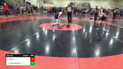 78 lbs Cons. Semi - Jarett Moenkedick, Minnesota vs Clayton Wick, Centennial Youth Wrestling