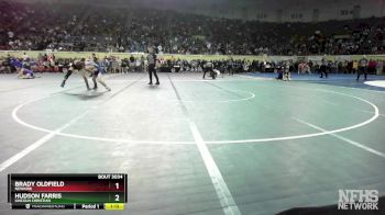 3A-113 lbs Quarterfinal - Brady Oldfield, Newkirk vs Hudson Farris, Lincoln Christian