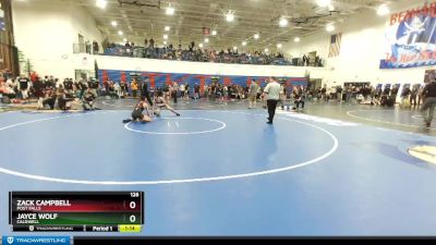 126 lbs 5th Place Match - Jayce Wolf, Caldwell vs Zack Campbell, Post Falls