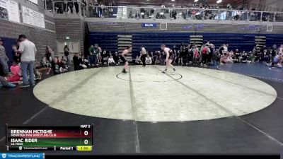 140 lbs Semifinal - Brennan McTighe, Mountain Man Wrestling Club vs Isaac Rider, Lil Mavs