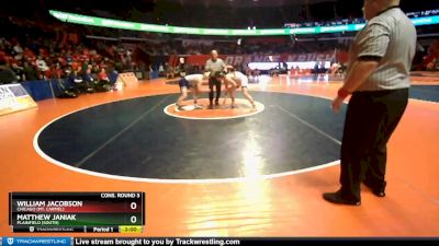 3A 195 lbs Cons. Round 3 - Matthew Janiak, Plainfield (South) vs William Jacobson, Chicago (Mt. Carmel)