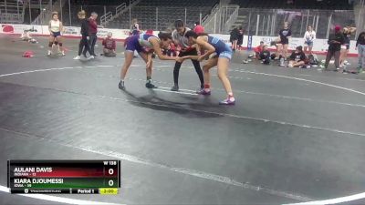 W 138 lbs Round 3 (3 Team) - Aulani Davis, Indiana vs Kiara Djoumessi, Iowa