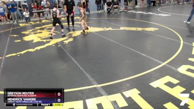 92 lbs Round 1 - Greyson Reuter, Interior Grappling Academy vs Hendrick VanKirk, Juneau Youth Wrestling Club Inc.