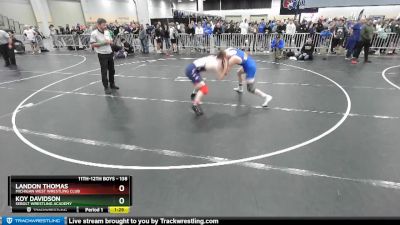 138 lbs Champ. Round 3 - Landon Thomas, Michigan West Wrestling Club vs Koy Davidson, Sebolt Wrestling Academy