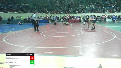 113 lbs Consi Of 32 #2 - Brayson Gordon, Watonga vs Anthony Salas, Yukon