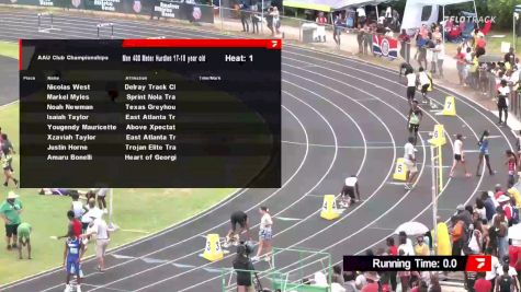 Youth Men's 400m Hurdles, Finals 1 - Age 17-18