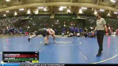 285 lbs Finals (2 Team) - Lee Herrington, Nebraska-Kearney vs Dan Baker, Northeast Oklahoma