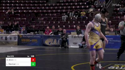 127 lbs First Round - Andrew Binni, Canon-McMillan vs Luke Mentzer, Chambersburg