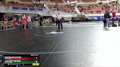 D2-157 lbs Quarterfinal - Anthony Brydie, Desert Edge vs Austin Beachler, Centennial