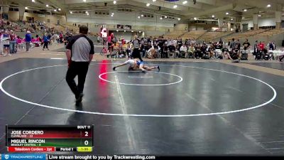 106 lbs 1st - Jose Cordero, Cleveland vs Miguel Rincon, Bradley Central