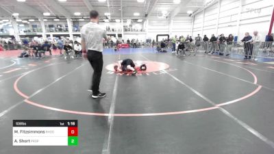 108 lbs Semifinal - Mason Fitzsimmons, Rhode Rage vs Aiden Short, Prophecy RTC